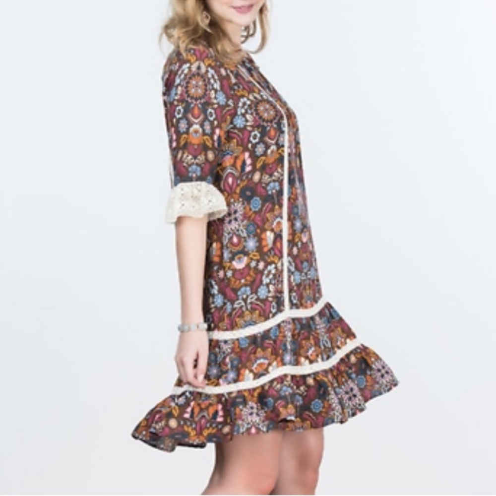Matilda Jane Intermission Shift Mini Floral Dress | XS